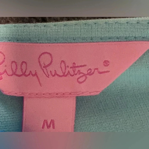 Lilly Pulitzer Jonah Shorely Blue Ball And Chain Belted Tunic Dress Medium - Picture 4 of 4